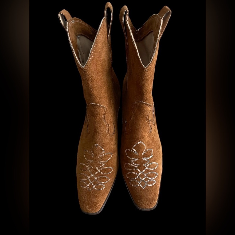 Cowboy Cowgirl Western Suede Booties size 39​
